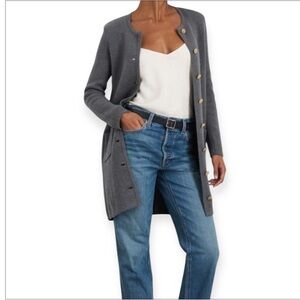 Alex Mill Paris Sweater Dress/ Cardigan Heather Grey Size S